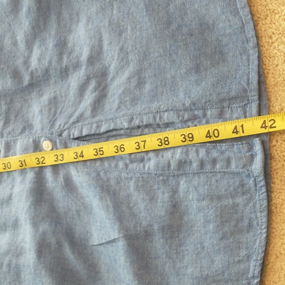 H&M Linen-Blend Shirt Dress Size XS - Picture 8 of 9